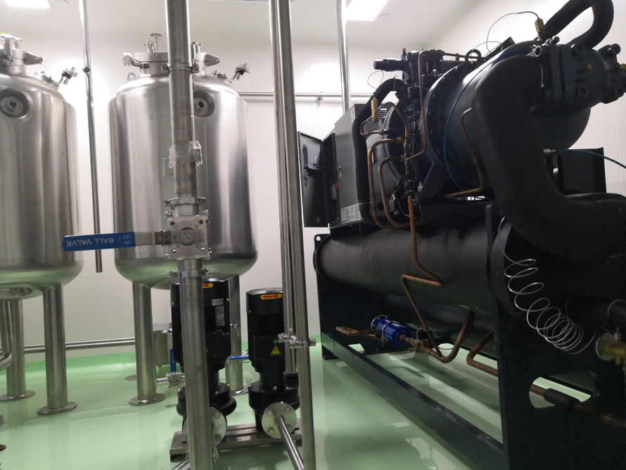 生物制药业120P螺杆低温冷水机组使用案例